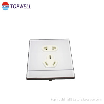 Socket cover plastic injection part